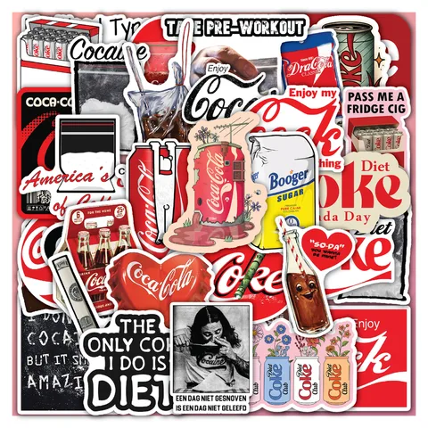 Coke Baggie Joke Sticker Set