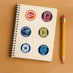 American Football for Rugby Team Fans Stickers thumbnail 5