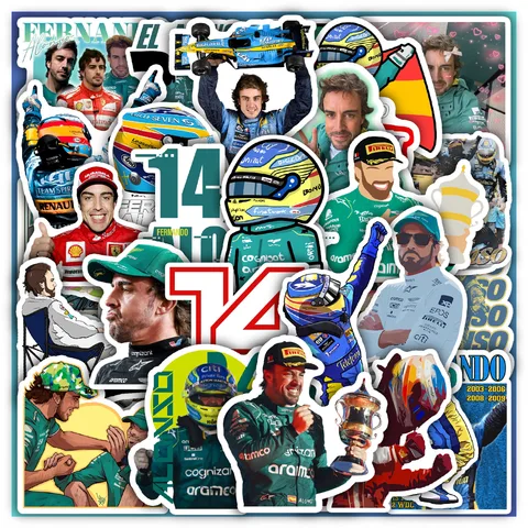 Fernando Alonso Sticker Set