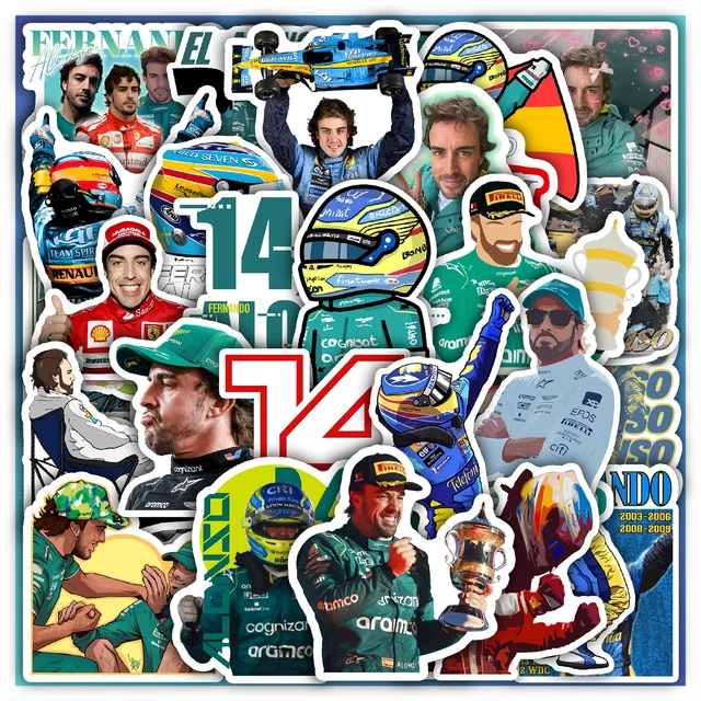 Fernando Alonso Sticker Set
