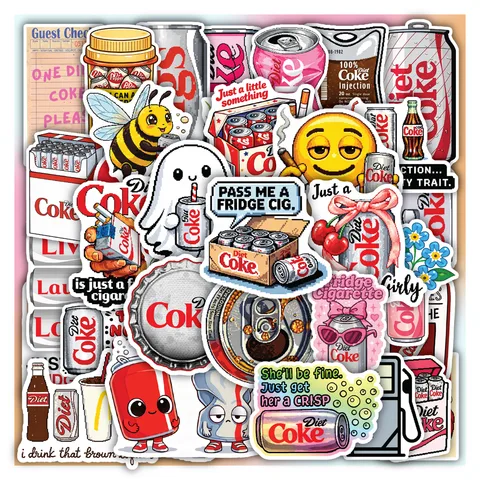 Funny Diet Coke Fridge Cigs Sticker