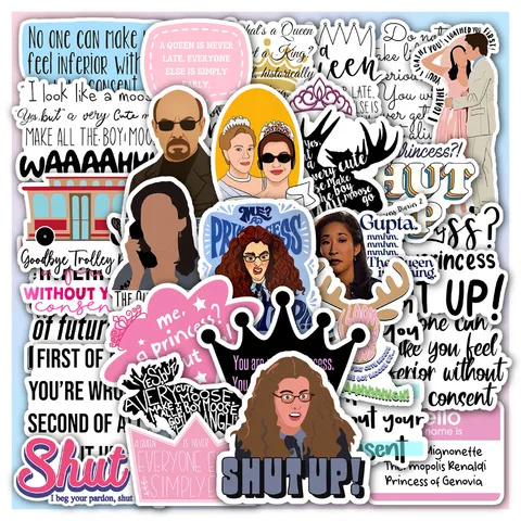 Princess Diaries Quotes Sticker Set