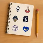 Occult Celestial Creepy Sticker Set thumbnail 5