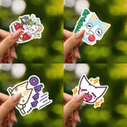 Toro Cartoon Cat Sticker Set thumbnail 2