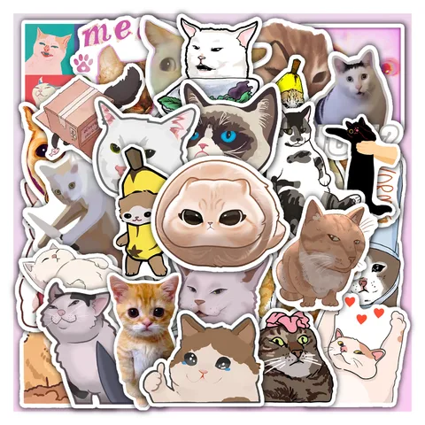 Tiktok Meme Cats Sticker Set