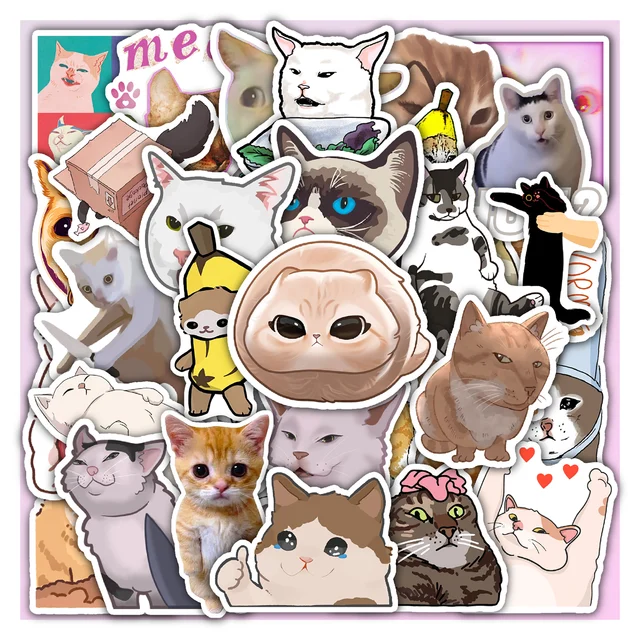 Tiktok Meme Cats Sticker Set