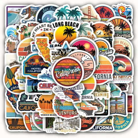 Sunny California State Sticker Set