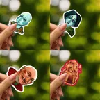 No, Im not a Human Stickers thumbnail 2