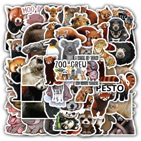 Cute Animal ,zoo Animals ,realistic Animals Sticker