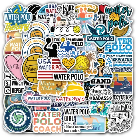 Usa Water Polo Sticker Set