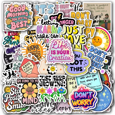 Positive Motivational Sticker Set
