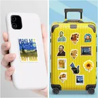 Miniatura 8 de Van Gogh the Starry Night Sunflowers Art Stickers