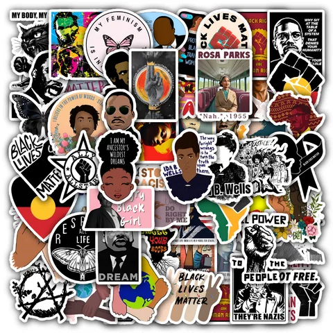 Black Rights Sticker Set