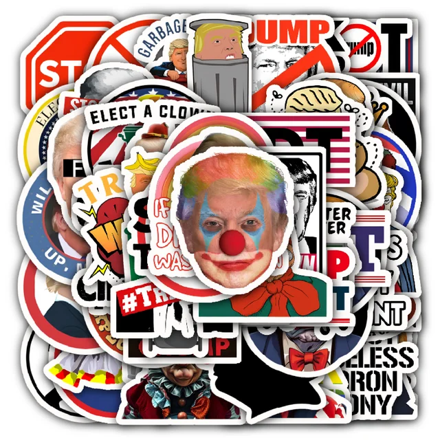 Anti Trump Sticker Set
