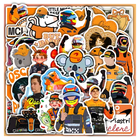 Oscar Piastri Sticker Set