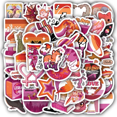 Lesbian Lovers Sticker Set