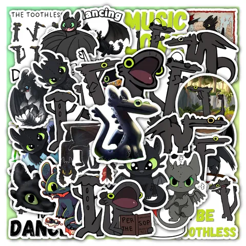 Dancing Toothless Sticker Set