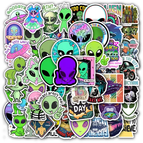 Alien Stickers, Ufo, Space Stickers