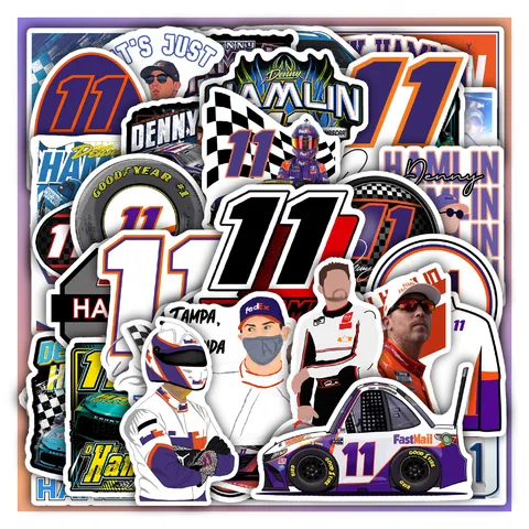 Denny Hamlin Sticker Set