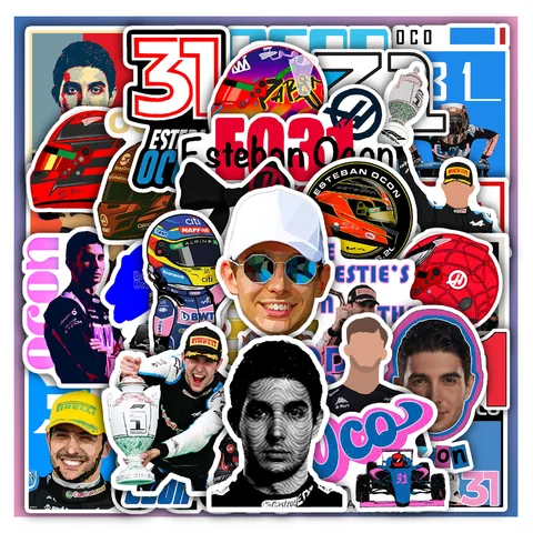 Esteban Ocon Sticker Set