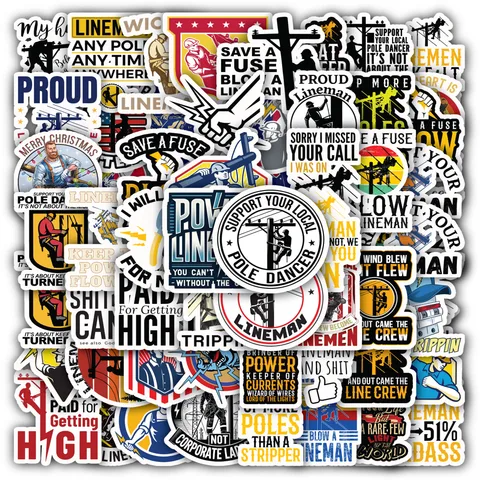 Lineman Sticker Set