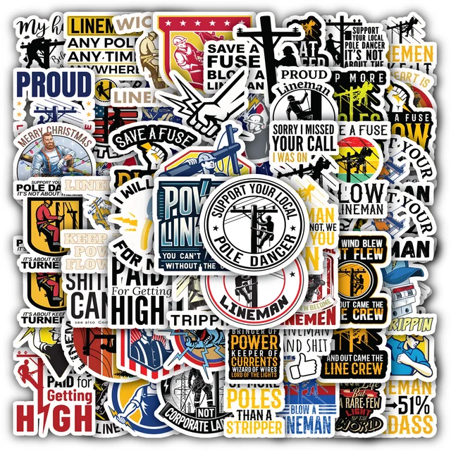 Lineman Sticker Set