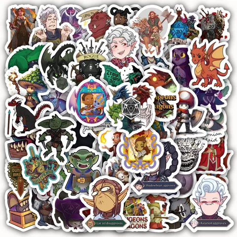Dungeons and Dragons Sticker Set