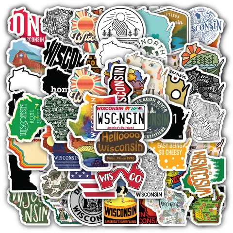 Wisconsin Sticker Set