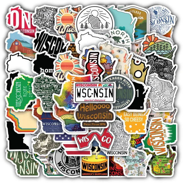 Wisconsin Sticker Set