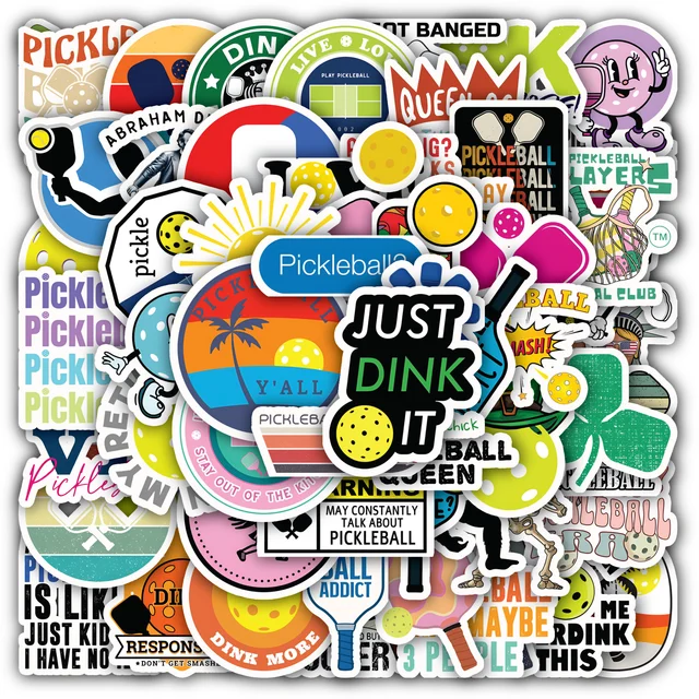 Pickleball Sticker Set