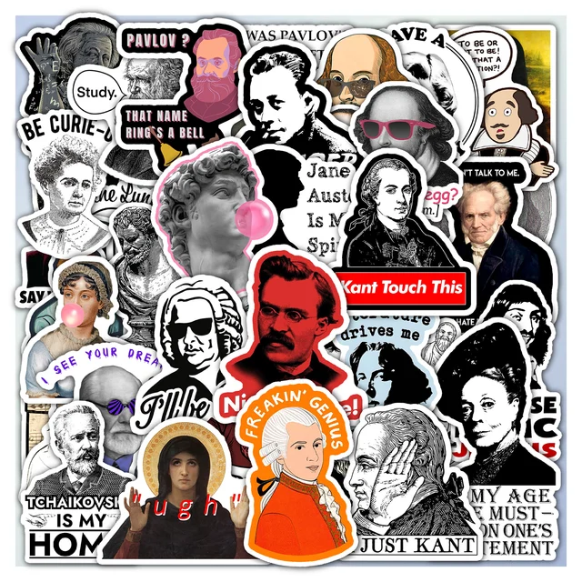 Sarcastic Historical Figure Sticker Set