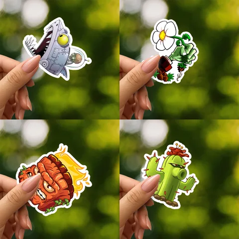 Plant Vs Zombie Sticker Set
