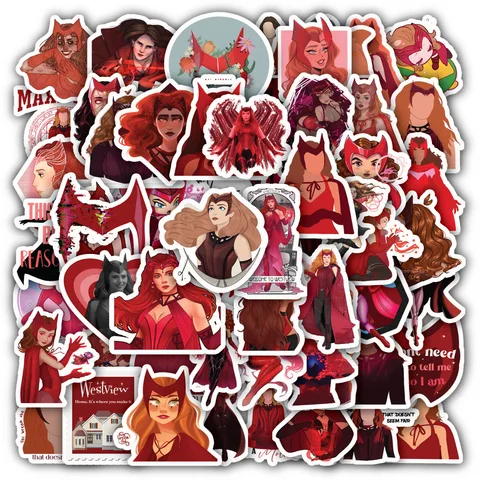 Wanda Maximoff Scarlet Witch Sticker Set