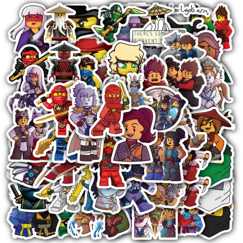 Cartoon Ninja Sticker Set
