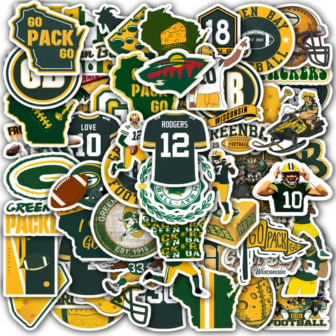 Green Bay Sticker Set