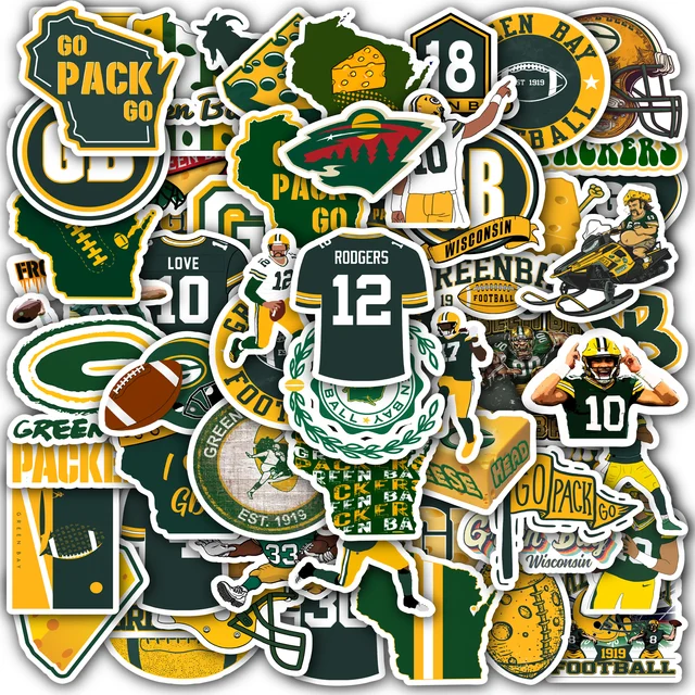 Green Bay Sticker Set