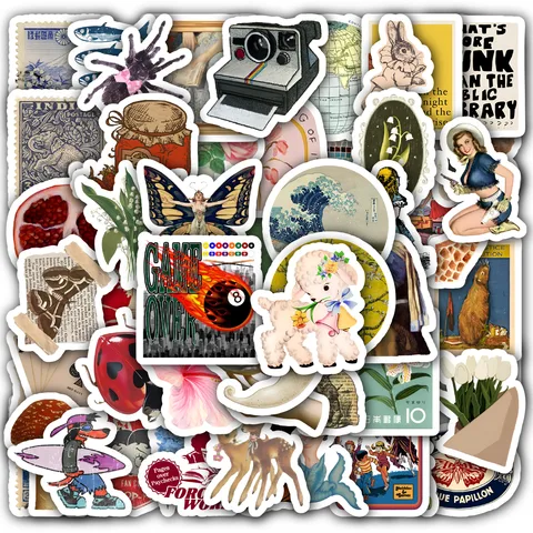 Vintage Sticker Set
