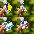 Country Flag Map Sticker Set thumbnail 4