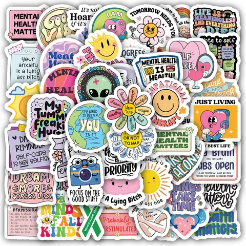 Mental Health Sticker Set