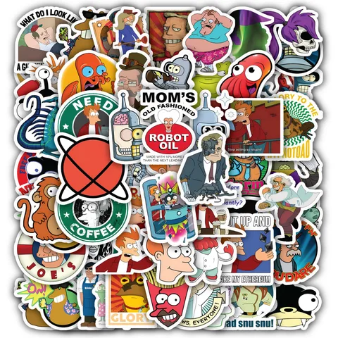 Philip J.fry Futurama Sticker Set