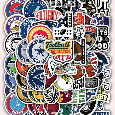 American Football for Rugby Team Fans Stickers