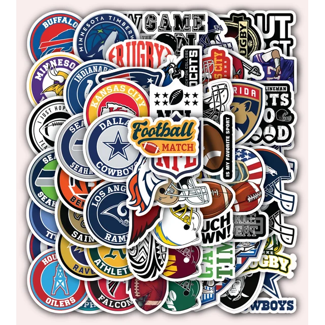 American Football for Rugby Team Fans Stickers