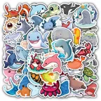 Cute Ocean Animals Stickers thumbnail 1