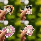 Kids Anime Stickers Mixed Pack,cartoon Characters Stickers thumbnail 2