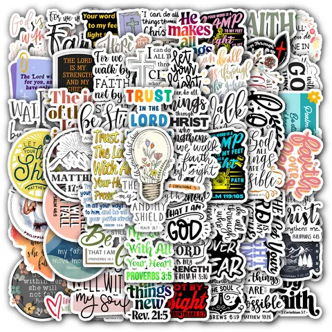 Bible Verse Faith Sticker Set