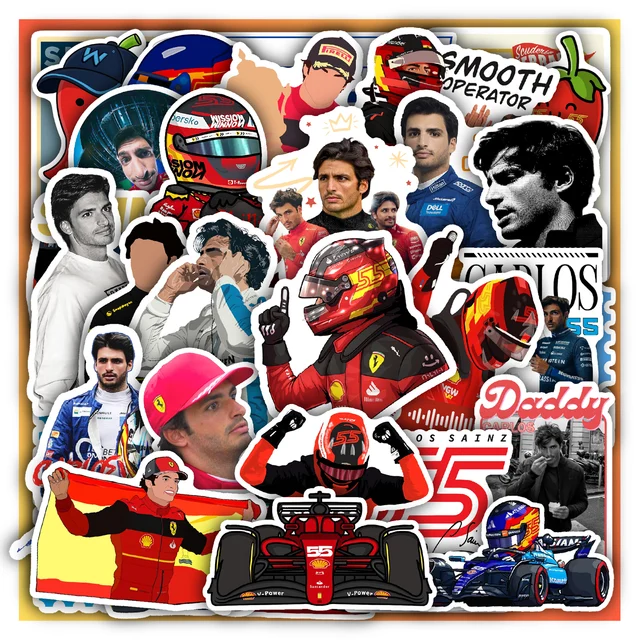 Carlos Sainz Sticker Set