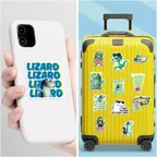 Miniatura 8 de Funny Lizard Meme Sticker Set