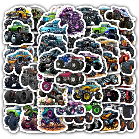 Monster Truck Sticker Set