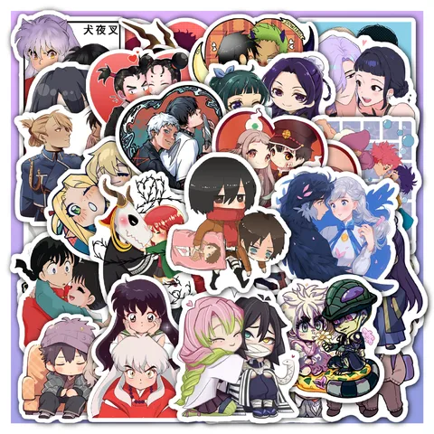 Anime Couple Sticker Set