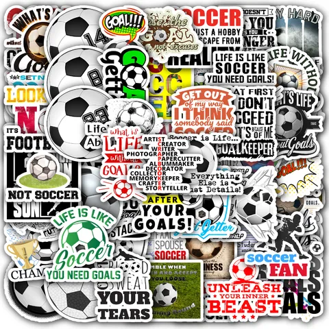 Soccer Scrapbooking Motivational Sticker Set